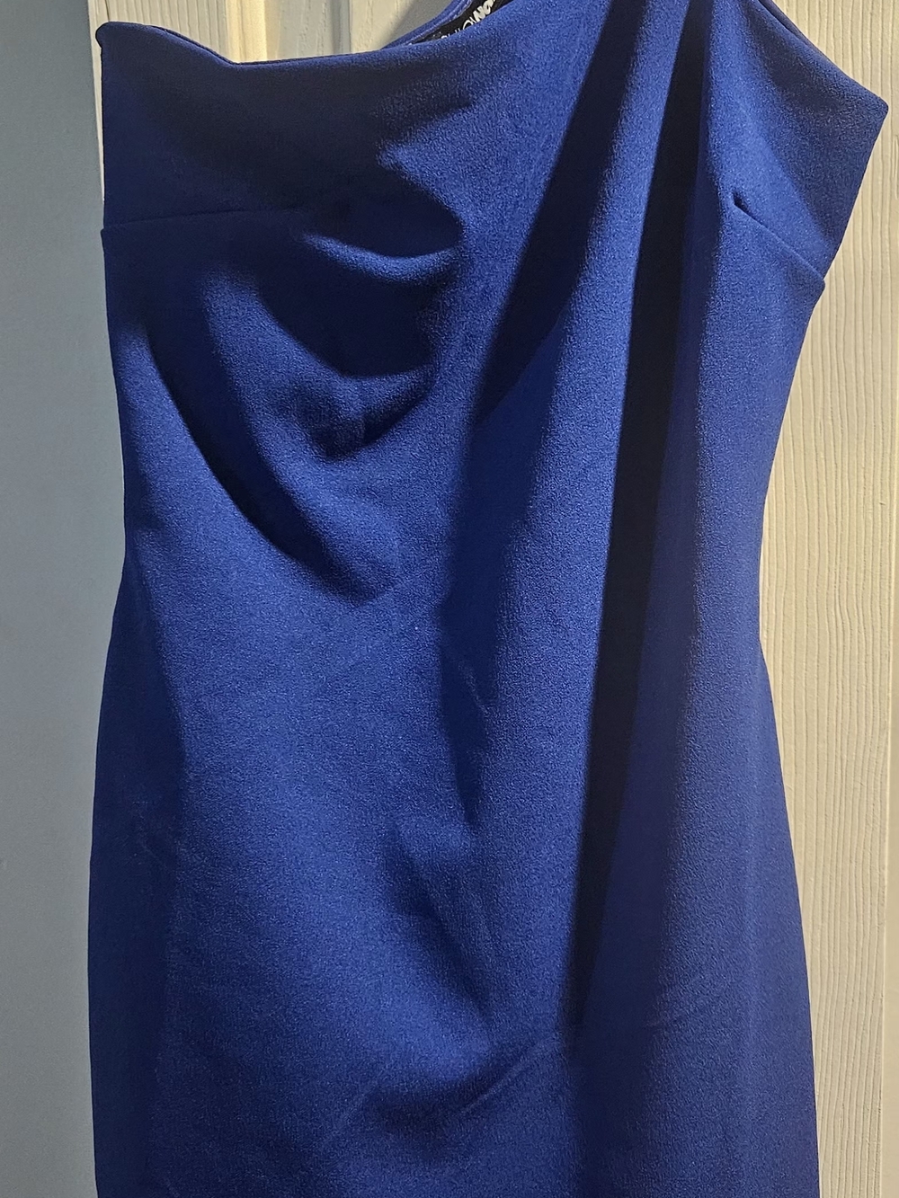 Fashion Nova One-Shoulder Royal Blue Sheath Dress
